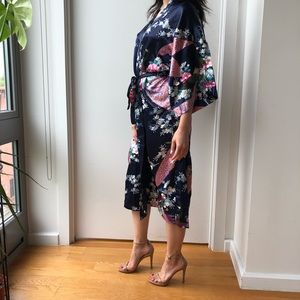 Japanese silky kimono